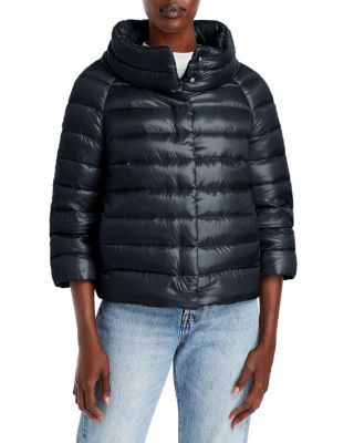 Sofia Iconico Cropped Down Puffer Coat