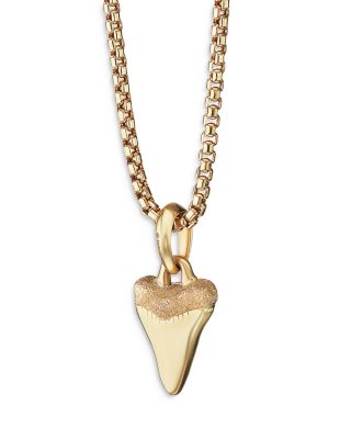 versace shark tooth necklace