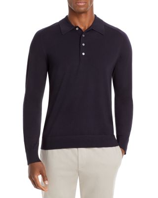 Regal Wool Long Sleeve Polo Shirt