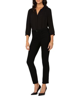 Petites Sheri Slim Leg Jeans in Black
