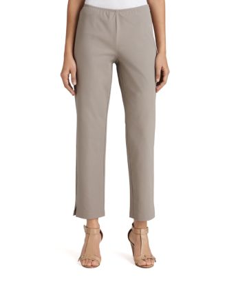 Eileen Fisher Organic Stretch Cotton Twill Slim Ankle Pants