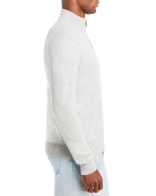 Dove Gray Cashmere Quarter-Zip Sweater - Exclusive