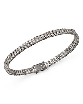 Bloomingdale's - Diamond Double Row Tennis Bracelet in 14K White Gold, 5.0 ct. t.w. - 100% Exclusive