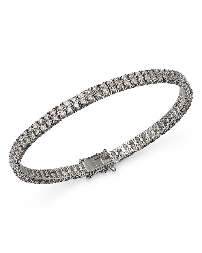 1 Ct. Tw. Diamond Two-Row Tennis Bracelet
