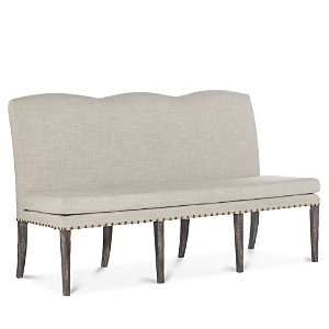 Hooker Furniture Beaumont Upholstered Dining Bench In Gray
