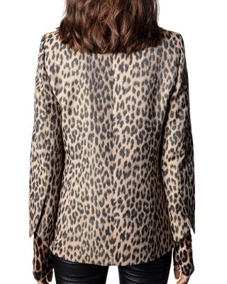 新品ZADIG＆VOLTAIREDELUXE定価54000レオパード　ジャケット Zadig & Voltaire Leopard Print Jacket | Bloomingdale's
