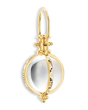 Shop Temple St Clair 18k Yellow Gold Celestial Crystal & Diamond Astrid Amulet Pendant
