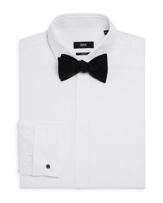 BOSS Myron Pincord Stripe Sharp Fit Tuxedo Shirt | Bloomingdale's