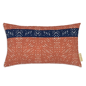 Noho Home Batik Lumbar Pillowcase, 12 X 20 In Brown