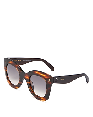 Celine Women's Polarized Square Sunglasses, 50mm In Havana/gray