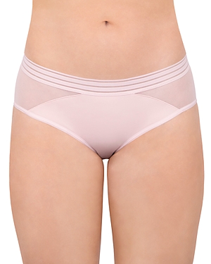 Saalt Period & Leakproof Regular Absorbency Mesh Hipster Panties In Quartz Blush