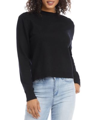 black high low sweater
