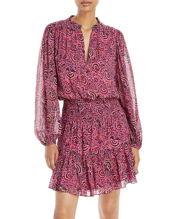 A.L.C. Sari Printed Silk Mini Dress Bloomingdale s