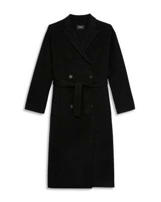 The Kooples Belted Double Breasted Coat 