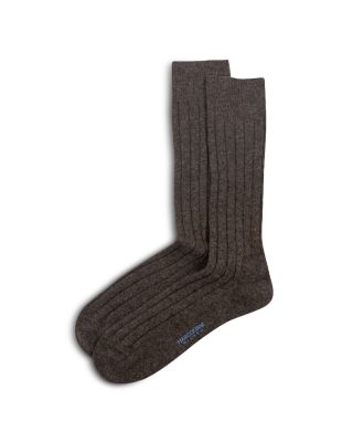 Cashmere Ribbed Dress Socks