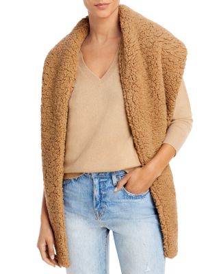 Ugg Sherpa Oversized Scarf In Caramel | ModeSens