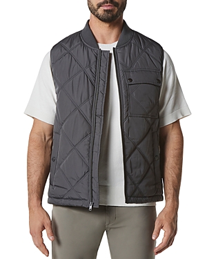 ANDREW MARC GRAFTON DIAMOND REGULAR FIT QUILTED VEST MM1AQ740