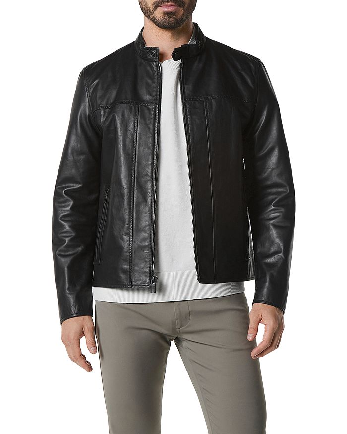 Andrew Marc Monterey Leather Racer Jacket | Bloomingdale's