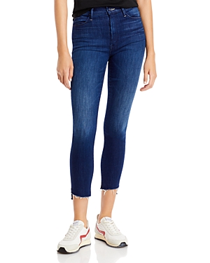 MOTHER THE STUNNER ANKLE STEP FRAY JEANS IN CROSS YOUR FINGERS,1451-360