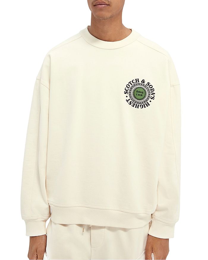 Scotch & Soda Organic Cotton Logo Embroidered Crewneck Sweatshirt |  Bloomingdale\'s