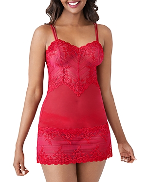 Wacoal Embrace Lace Chemise Nightgown 814191 In Persian Red