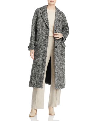 oversized tweed coat