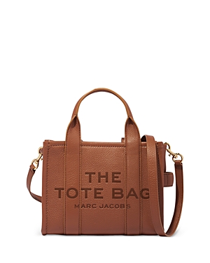 Marc Jacobs The Leather Small Tote In Argan Oil/gold