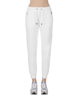 Armani Collezioni Emporio Armani Zipper Pocket Jogger Pants In Off White
