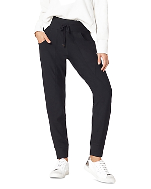 Hue Wearever Curbside Pleated Drawstring Pants In Black