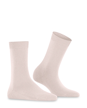 Falke Cosy Wool Blend Crew Socks In Light Pink
