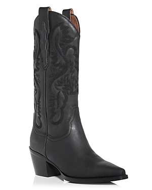 Shop Jeffrey Campbell Women's Dagget Western Boots In Black Wash