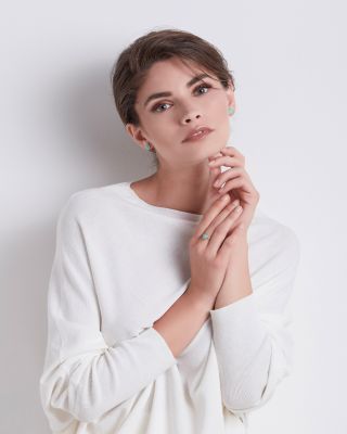 18K Yellow Gold and Turquoise Earrings