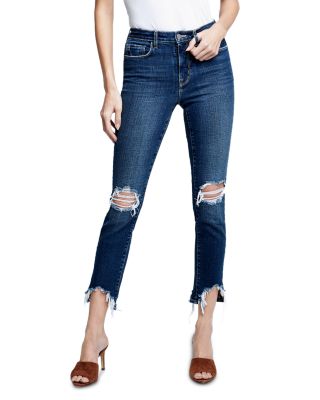 L'AGENCE - Highline Distressed outlet Skinny Jeans