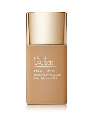 Shop Estée Lauder Double Wear Sheer Long-wear Foundation Spf19 In 4w1 Honey Bronze (medium Tan With Warm Golden Undertones)