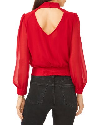 dressy red blouses for christmas