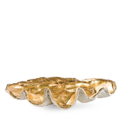 Regina Andrew Design Gold Tone Clam Bowl, Large