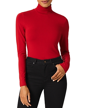 Hobbs London Mischa Turtleneck Top In Hobbs Red