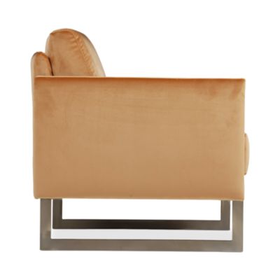 Coco Fabric Chair - Brass