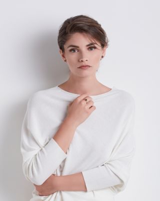 18K Yellow Gold Jaipur Garnet Stud Earrings