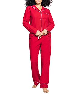 Shop Petite Plume Cotton Classic Red Flannel Pajama Set
