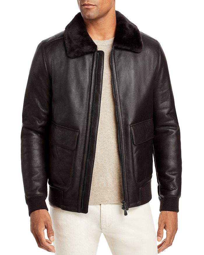 HiSO Seth Shearling Bomber Jacket Bloomingdale s