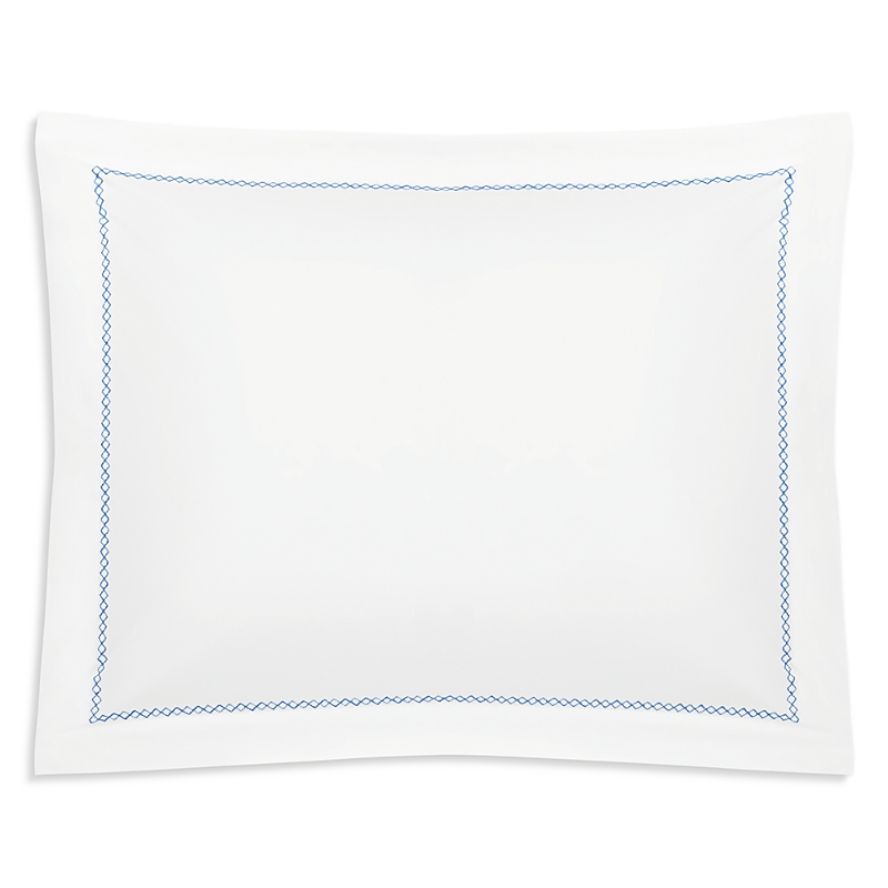 Matouk Hatch Cotton Standard Sham In Sky Blue