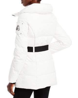 white puffer jacket with hood