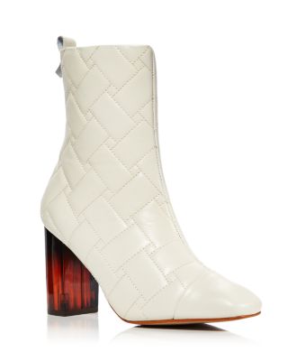 kurt geiger white ankle boots