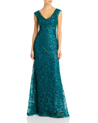 Tadashi Shoji Sequin Dress Green Dresses