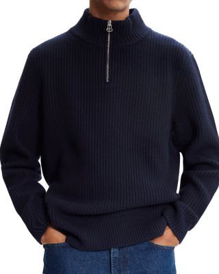 merino wool zipper sweater