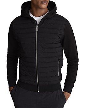 REISS - Taylor Interlock Quilted Hooded Hybrid Coat