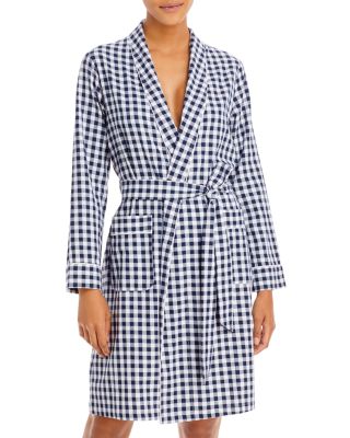 Petite Plume - Gingham Cotton Flannel Robe