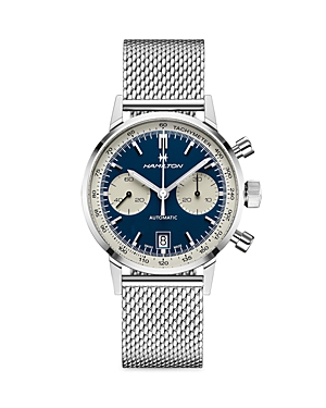Hamilton Intra-matic American Classic Chronograph, 40mm In Blue/silver