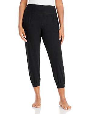 Shop Beyond Yoga Spacedye Bopo Midi Jogger Pants In Darkest Night